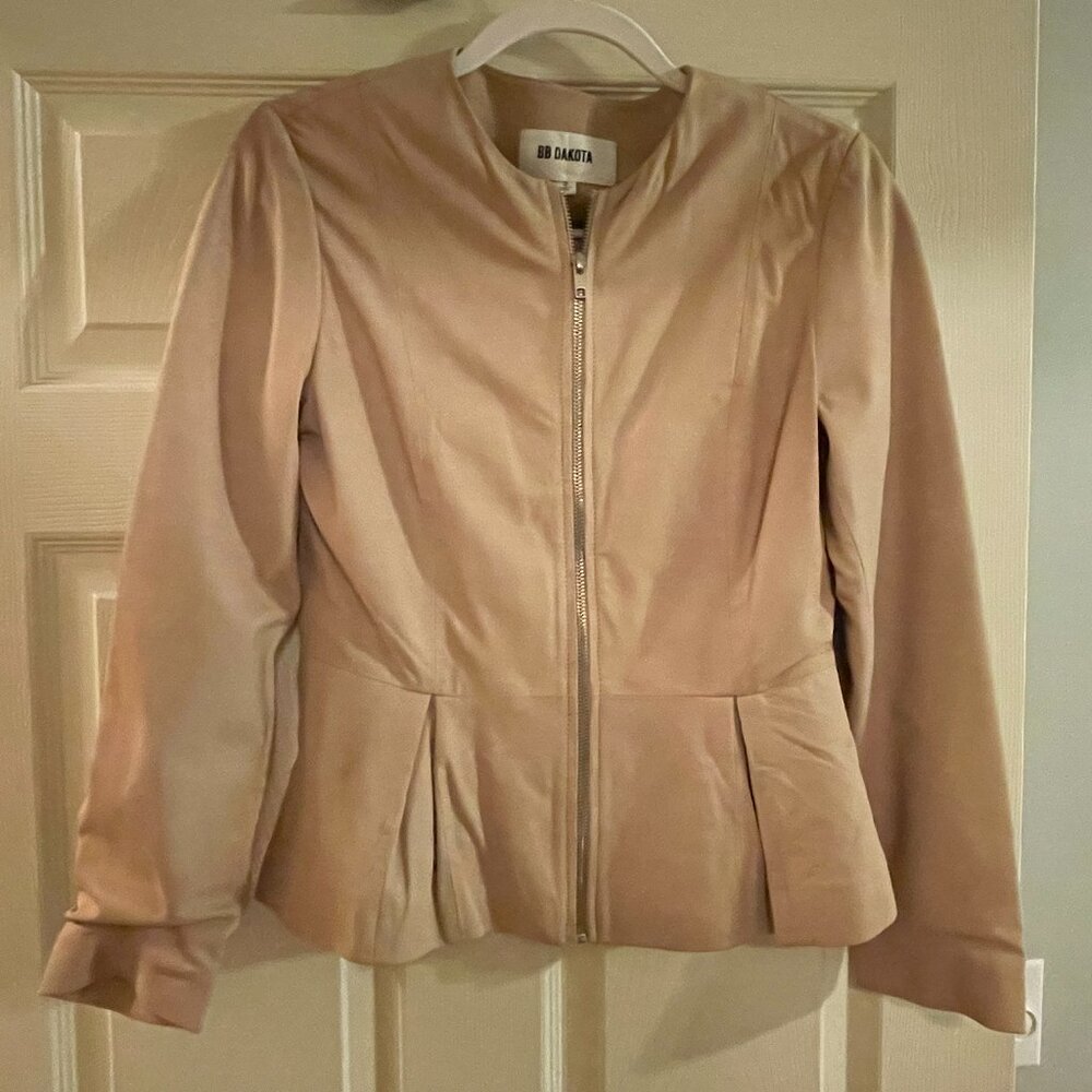 Anthropologie BB Dakota Leather Peplum Jacket